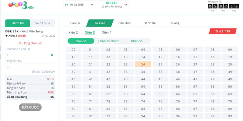 Mẹo trong cược lô xiên 3 ăn bao nhiêu tại Kubet77